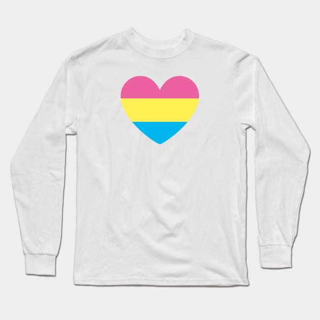 Pansexual Heart Long Sleeve T-Shirt by s.hiro